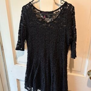 Black lace dress